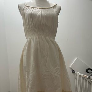 Strap dress white color